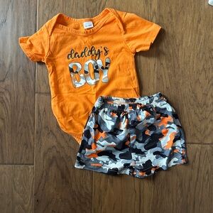 Bright Orange Baby Bodysuit